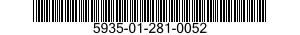 5935-01-281-0052 CLAMP,CABLE,ELECTRICAL CONNECTOR 5935012810052 012810052
