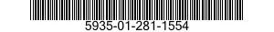 5935-01-281-1554 CONNECTOR,PLUG,ELECTRICAL 5935012811554 012811554