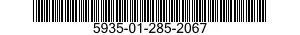 5935-01-285-2067 CONNECTOR,RECEPTACLE,ELECTRICAL 5935012852067 012852067