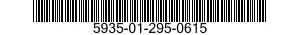 5935-01-295-0615 CONNECTOR,RECEPTACLE,ELECTRICAL 5935012950615 012950615