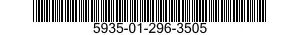 5935-01-296-3505 CONNECTOR,RECEPTACLE,ELECTRICAL 5935012963505 012963505
