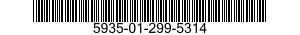 5935-01-299-5314 CONNECTOR,PLUG,ELECTRICAL 5935012995314 012995314