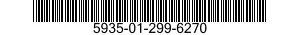5935-01-299-6270 SOCKET,PLUG-IN ELECTRONIC COMPON 5935012996270 012996270