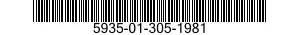 5935-01-305-1981 CONNECTOR,PLUG,ELECTRICAL 5935013051981 013051981