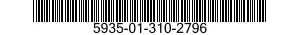 5935-01-310-2796 ADAPTER,ELECTRICAL PLUG,QUICK DISCONNECT 5935013102796 013102796