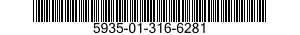 5935-01-316-6281 CONNECTOR,PLUG,ELECTRICAL 5935013166281 013166281