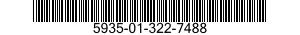 5935-01-322-7488 SOCKET,PLUG-IN ELECTRONIC COMPONENTS 5935013227488 013227488