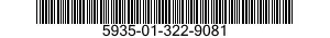 5935-01-322-9081 CONNECTOR,PLUG,ELECTRICAL 5935013229081 013229081