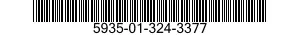 5935-01-324-3377 ADAPTER,SOCKET,PLUG-IN ELECTRONIC COMPONENTS 5935013243377 013243377