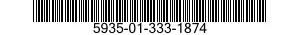 5935-01-333-1874 SOCKET ASSEMBLY,PLUG-IN ELECTRONIC COMPONENTS 5935013331874 013331874