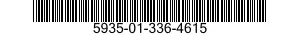 5935-01-336-4615 SOCKET,PLUG-IN ELECTRONIC COMPONENTS 5935013364615 013364615