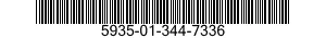 5935-01-344-7336 SOCKET,PLUG-IN ELECTRONIC COMPONENTS 5935013447336 013447336