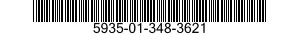 5935-01-348-3621 CONNECTOR BODY,PLUG,ELECTRICAL 5935013483621 013483621