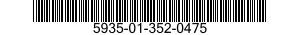 5935-01-352-0475 RETAINER,ELECTRICAL CONNECTOR 5935013520475 013520475