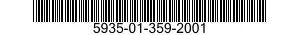 5935-01-359-2001 ADAPTER,CABLE CLAMP TO CONNECTOR 5935013592001 013592001