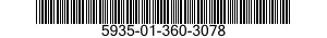 5935-01-360-3078 SOCKET,PLUG-IN ELECTRONIC COMPONENTS 5935013603078 013603078