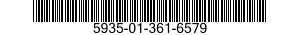 5935-01-361-6579 SOCKET,PLUG-IN ELECTRONIC COMPONENTS 5935013616579 013616579