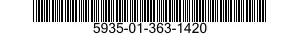 5935-01-363-1420 CONNECTOR ASSEMBLY,ELECTRICAL 5935013631420 013631420