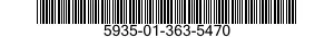 5935-01-363-5470 SOCKET,PLUG-IN ELECTRONIC COMPONENTS 5935013635470 013635470