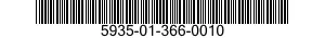 5935-01-366-0010 CONNECTOR,RECEPTACLE,ELECTRICAL 5935013660010 013660010