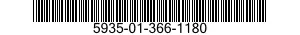 5935-01-366-1180 SOCKET,PLUG-IN ELECTRONIC COMPONENTS 5935013661180 013661180