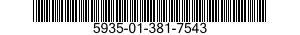 5935-01-381-7543 CONNECTOR,RECEPTACLE,ELECTRICAL 5935013817543 013817543