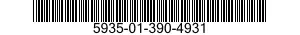 5935-01-390-4931 SOCKET,PLUG-IN ELECTRONIC COMPONENTS 5935013904931 013904931