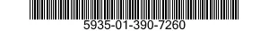 5935-01-390-7260 CONNECTOR,RECEPTACLE,ELECTRICAL 5935013907260 013907260