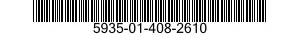 5935-01-408-2610 CONNECTOR,PLUG,ELECTRICAL 5935014082610 014082610