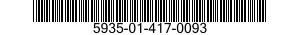 5935-01-417-0093 CONNECTOR,RECEPTACLE,ELECTRICAL 5935014170093 014170093