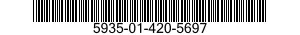 5935-01-420-5697 CONNECTOR,RECEPTACLE,ELECTRICAL 5935014205697 014205697