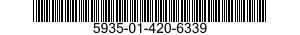5935-01-420-6339 CONNECTOR,RECEPTACLE,ELECTRICAL 5935014206339 014206339