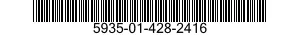 5935-01-428-2416 CONNECTOR,PLUG,ELECTRICAL 5935014282416 014282416