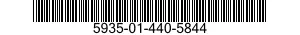 5935-01-440-5844 CONNECTOR,PLUG,ELECTRICAL 5935014405844 014405844