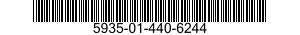 5935-01-440-6244 CONNECTOR,PLUG,ELECTRICAL 5935014406244 014406244