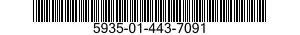 5935-01-443-7091 CONNECTOR,RECEPTACLE,ELECTRICAL 5935014437091 014437091