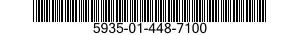 5935-01-448-7100 CONNECTOR BODY,PLUG,ELECTRICAL 5935014487100 014487100