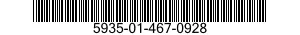 5935-01-467-0928 CONNECTOR BODY,PLUG,ELECTRICAL 5935014670928 014670928