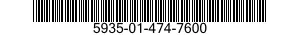 5935-01-474-7600 SOCKET,PLUG-IN ELECTRONIC COMPONENTS 5935014747600 014747600