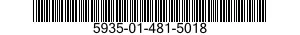 5935-01-481-5018 SOCKET ASSEMBLY,PLUG-IN ELECTRONIC COMPONENTS 5935014815018 014815018