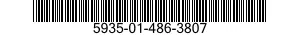 5935-01-486-3807 CONNECTOR,RECEPTACLE,ELECTRICAL 5935014863807 014863807
