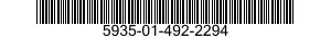 5935-01-492-2294 SOCKET,PLUG-IN ELECTRONIC COMPONENTS 5935014922294 014922294
