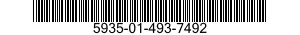 5935-01-493-7492 RETAINER,SOCKET,PLUG-IN ELECTRONIC COMPONENTS 5935014937492 014937492