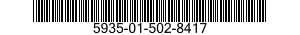 5935-01-502-8417 SOCKET,PLUG-IN ELECTRONIC COMPONENTS 5935015028417 015028417