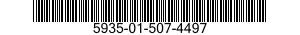 5935-01-507-4497 CONNECTOR,PLUG,ELECTRICAL 5935015074497 015074497