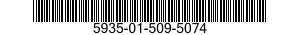 5935-01-509-5074 CONNECTOR,MODULAR PLUG,ELECTRICAL 5935015095074 015095074