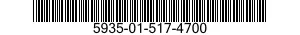 5935-01-517-4700 CONNECTOR,PLUG,ELECTRICAL 5935015174700 015174700