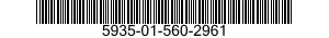 5935-01-560-2961 CONNECTOR,MODULAR PLUG,ELECTRICAL 5935015602961 015602961