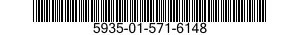 5935-01-571-6148 CONNECTOR,BULKHEAD,ELECTRICAL 5935015716148 015716148