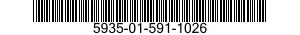 5935-01-591-1026 CONNECTOR,PLUG,ELECTRICAL 5935015911026 015911026